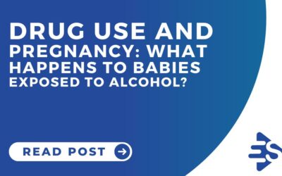 What happens to babies exposed to alcohol?
