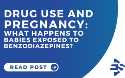 What happens to babies exposed to benzodiazepines?